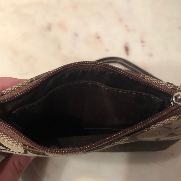 Coach Brown Wristlet - Picture 4 of 4